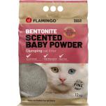 CAT LITTER BENTONITE EUR BABY POWDER FINE 12KG