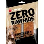 ZERO RAWHIDE närimiskont kana- ja maapähklivõiga 10cm 2tk 120g