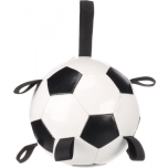 Koera mänguasi TOWA sangadega jalgpall L 19cm valge/must
